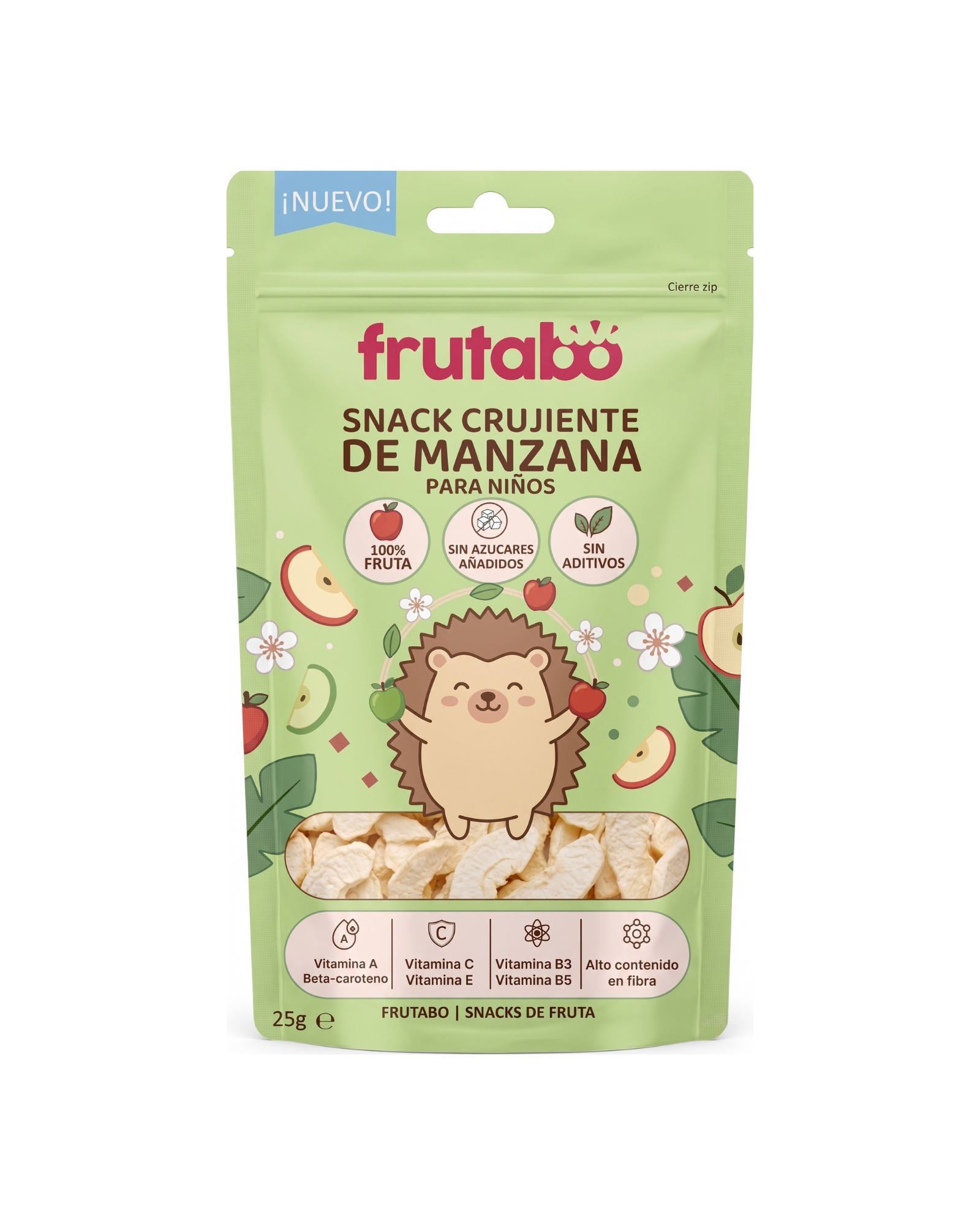 Manzana liofilizada Frutabo