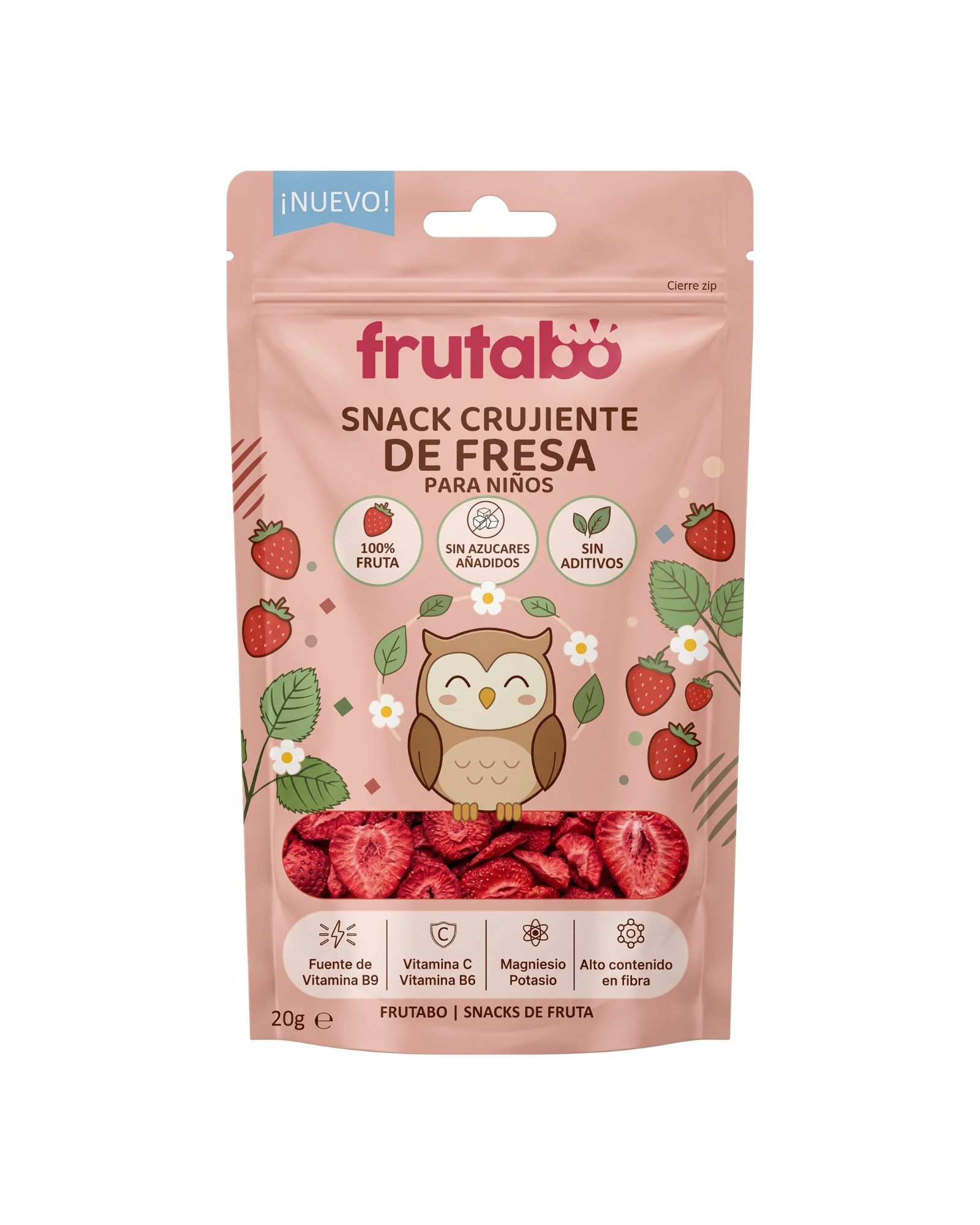 Fresa liofilizada Frutabo