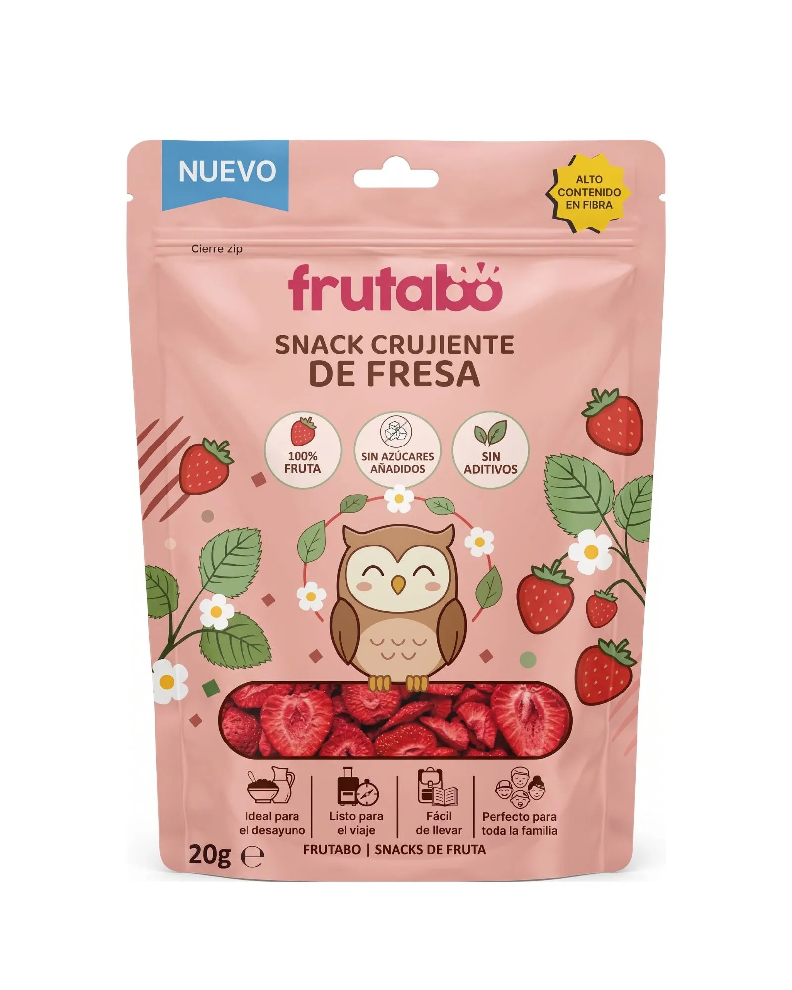 Fresa liofilizada Frutabo